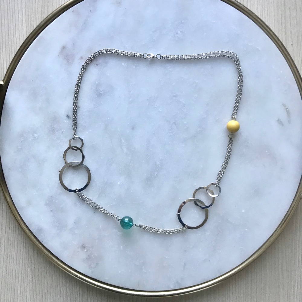 Vintage Silver Multicolor Necklace